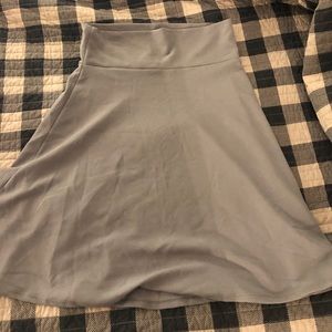 LuLaRoe Azure skirt, gray, XL